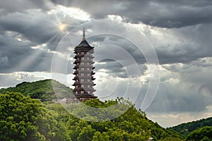 Putuo Mountain is a famous Buddhist mountain in China. photo